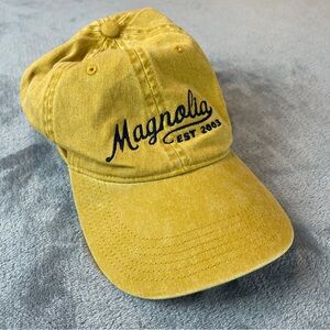 Magnolia Waco, Texas Ball Cap Hat Adjustable Yellow Richardson